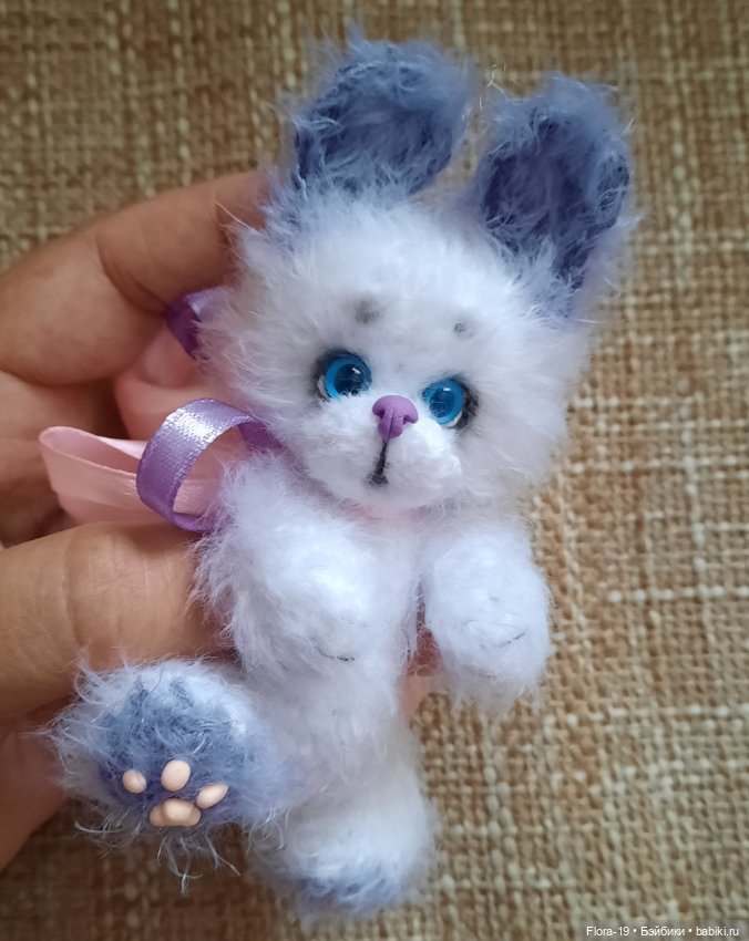 Нежный Заюшка — Вязаные игрушки и амигуруми: крючком (фото 4)