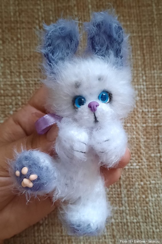 Нежный Заюшка — Вязаные игрушки и амигуруми: крючком