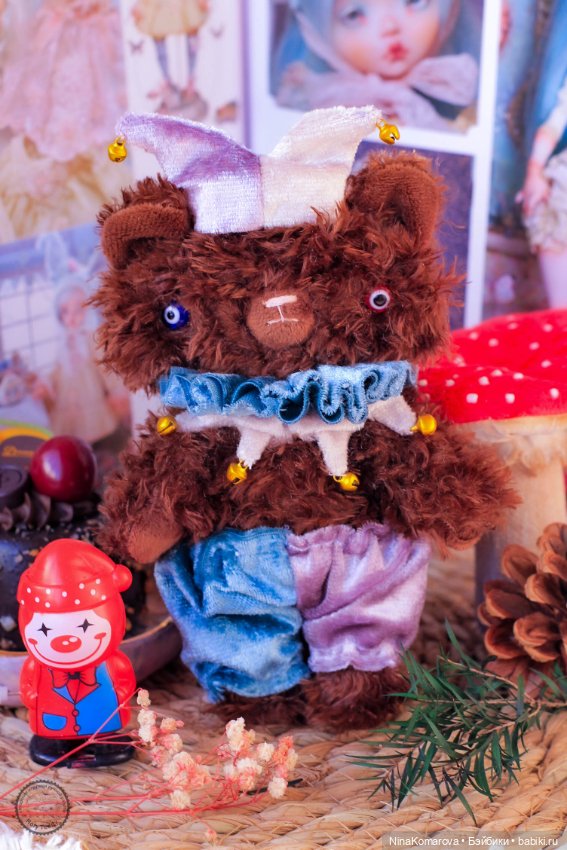 Мишка-Арлекин — Авторские мишки Тедди и друзья: фото (фото 2)