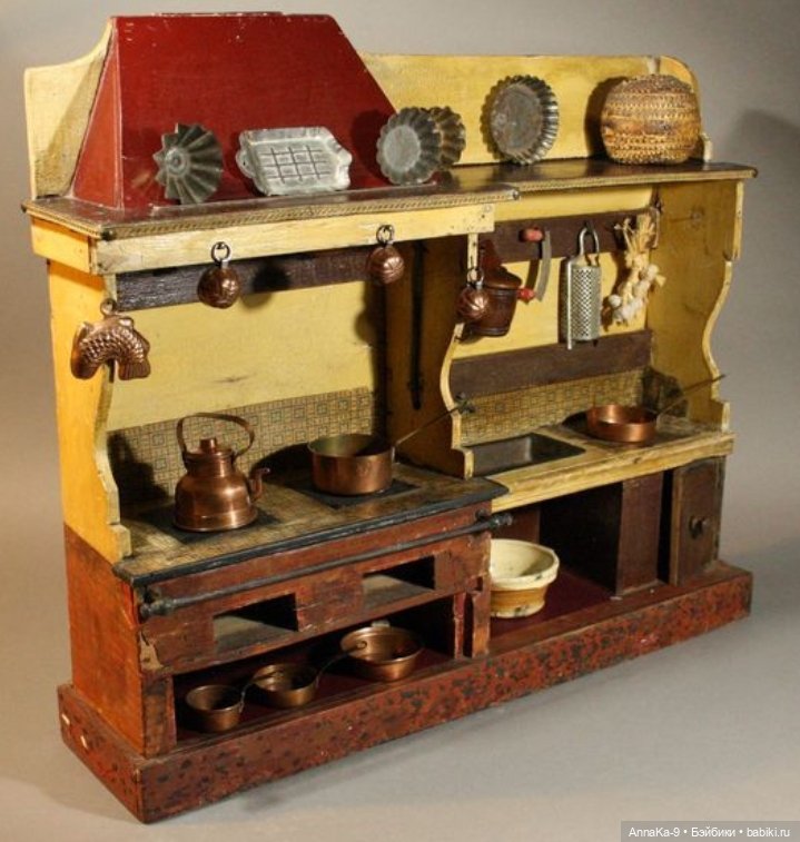 Антикварные мини кухни — Антикварные игрушки и домики: елочные украшения