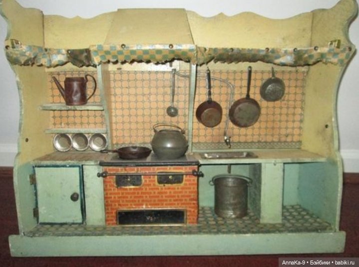 Антикварные мини кухни — Антикварные игрушки и домики: елочные украшения (фото 3)