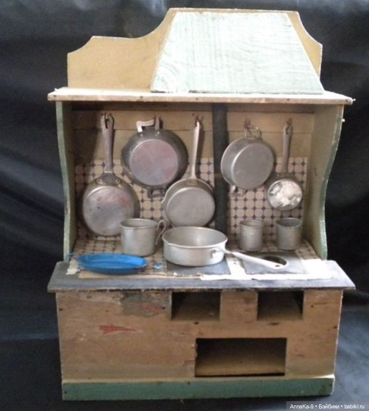 Антикварные мини кухни — Антикварные игрушки и домики: елочные украшения (фото 10)