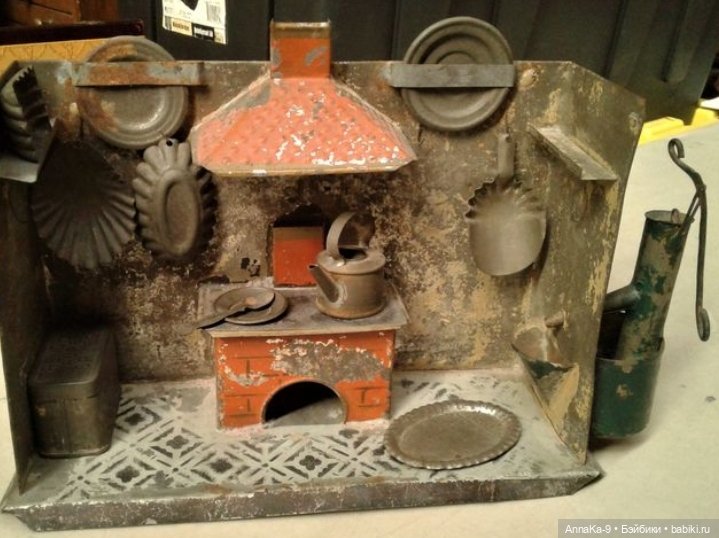 Антикварные мини кухни — Антикварные игрушки и домики: елочные украшения