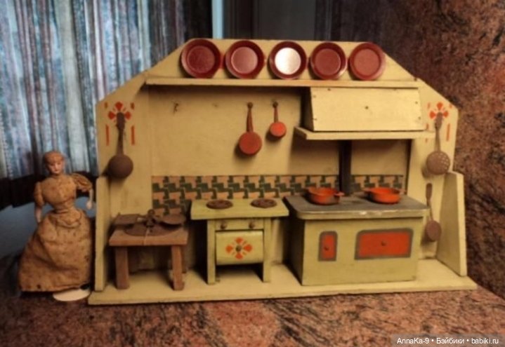 Антикварные мини кухни — Антикварные игрушки и домики: елочные украшения