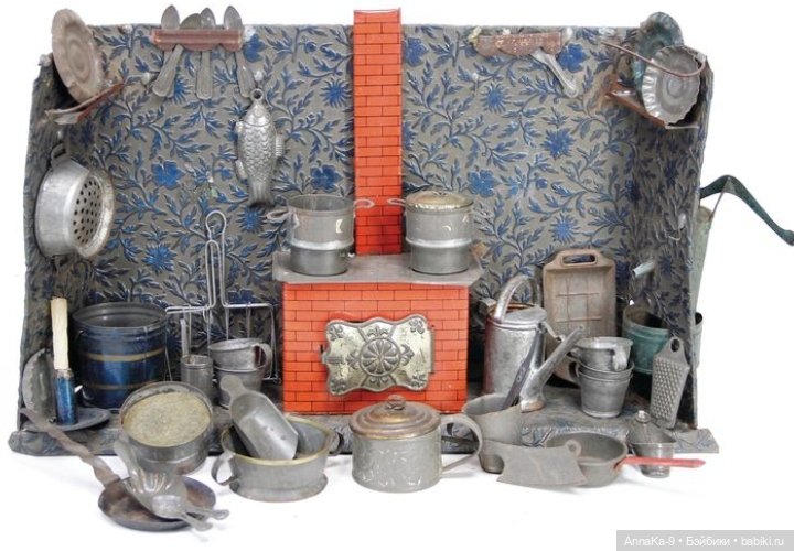 Антикварные мини кухни — Антикварные игрушки и домики: елочные украшения