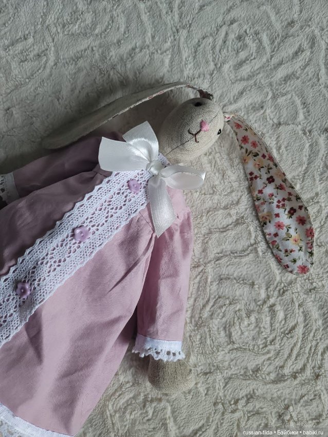 Длинноногие зайчики — Текстильные игрушки и примитивы: кофейные (фото 7)