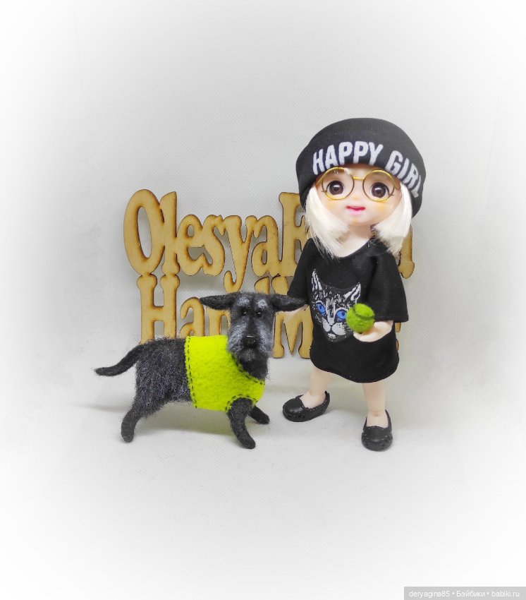 Дворовый пёс Тузик — Валяные игрушки из шерсти: сухое валяние (фото 2)