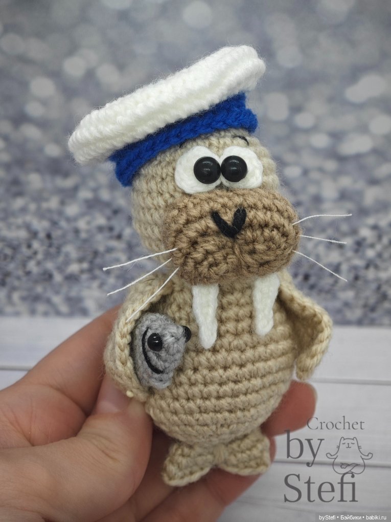 Моржик Пётр — Вязаные игрушки и амигуруми: крючком (фото 10)