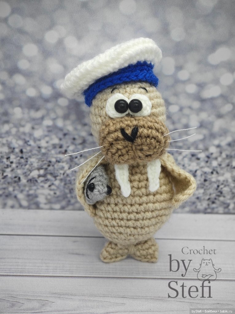 Моржик Пётр — Вязаные игрушки и амигуруми: крючком