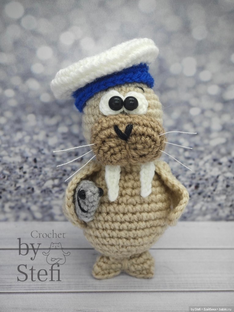 Моржик Пётр — Вязаные игрушки и амигуруми: крючком (фото 9)