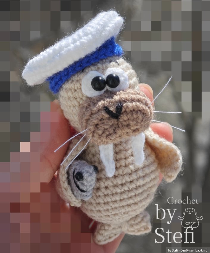 Моржик Пётр — Вязаные игрушки и амигуруми: крючком (фото 6)