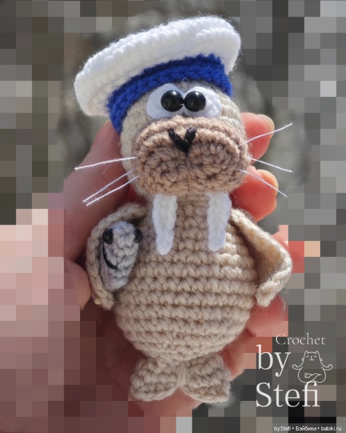 Моржик Пётр — Вязаные игрушки и амигуруми: крючком (фото 7)