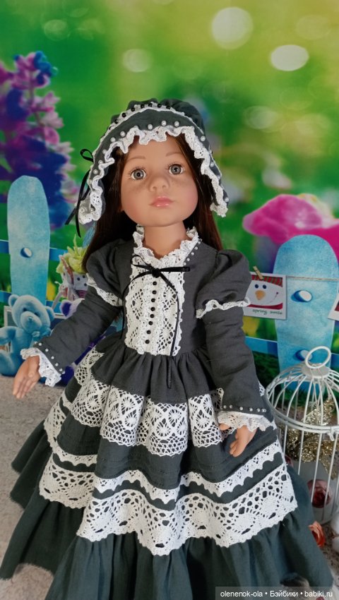 Платье необычного цвета — Одежда и обувь для кукол своими руками: фото (фото 3)