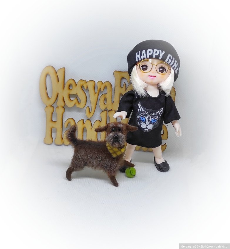 Тузик — Валяные игрушки из шерсти: сухое валяние (фото 6)