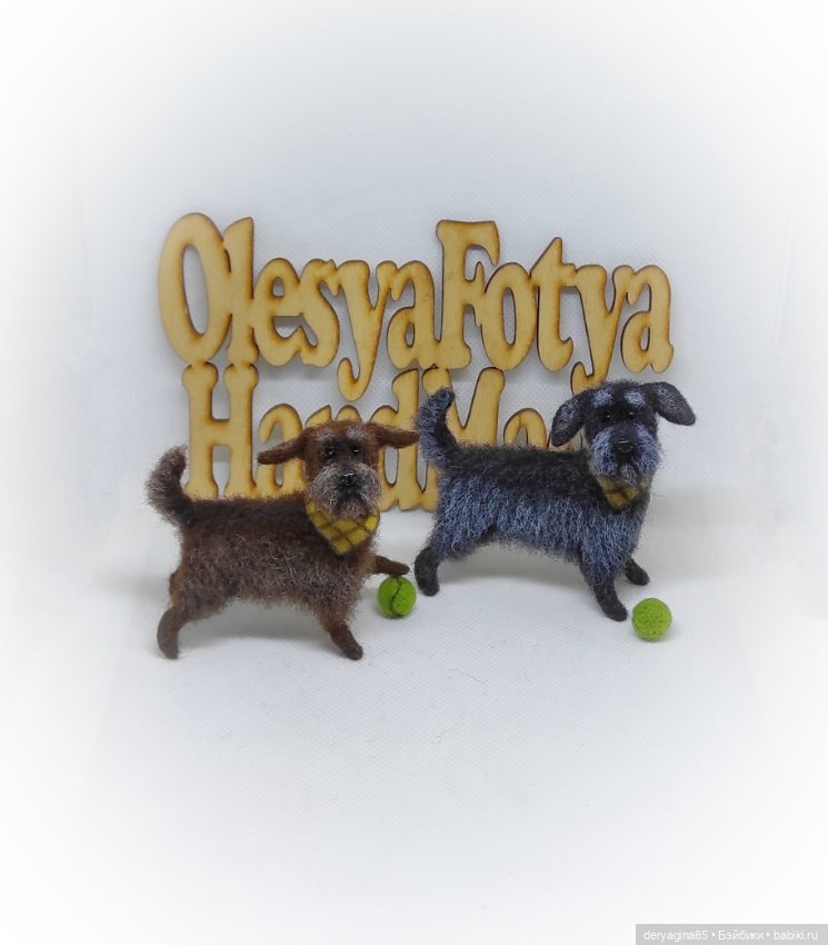 Тузик — Валяные игрушки из шерсти: сухое валяние (фото 5)