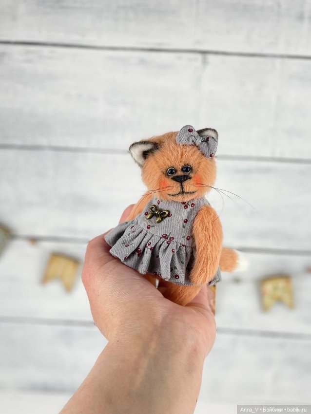 Тедди кошечка Сима — Авторские мишки Тедди и друзья: фото (фото 2)