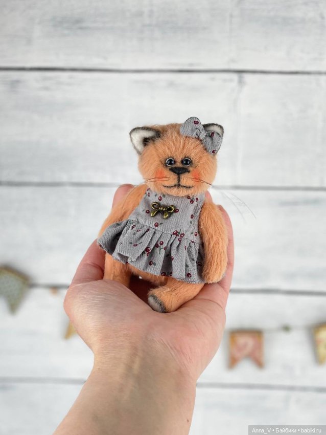 Тедди кошечка Сима — Авторские мишки Тедди и друзья: фото (фото 3)