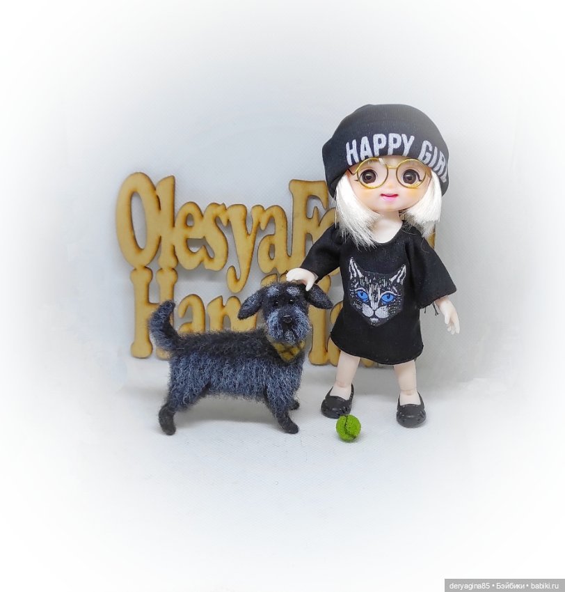 Пёс Бобик — Валяные игрушки из шерсти: сухое валяние (фото 6)