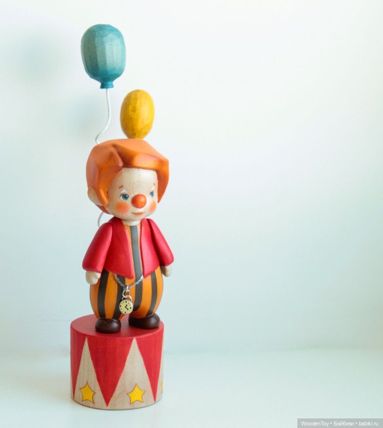 На арене цирка — Авторские куклы из дерева (фото 6)