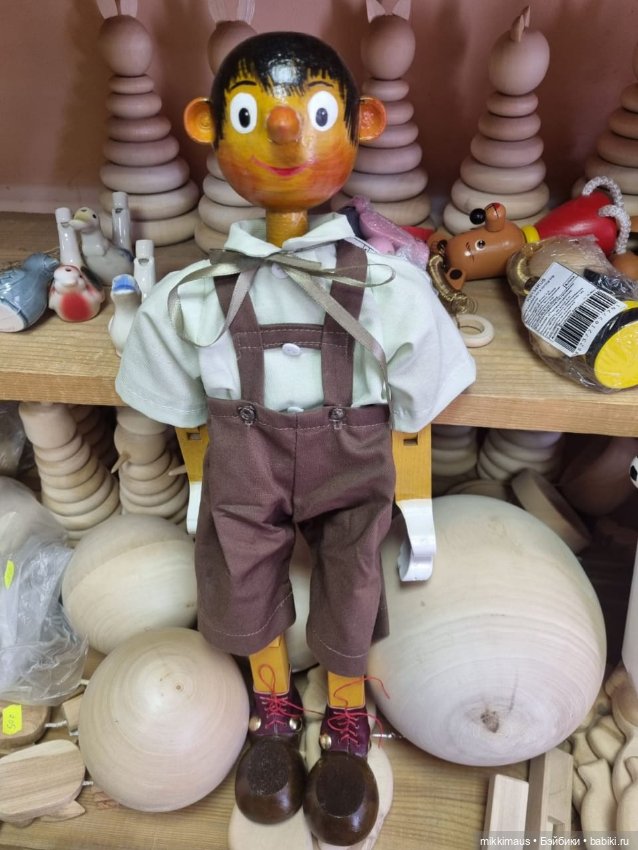 Буратино Весенний — Авторские куклы из дерева