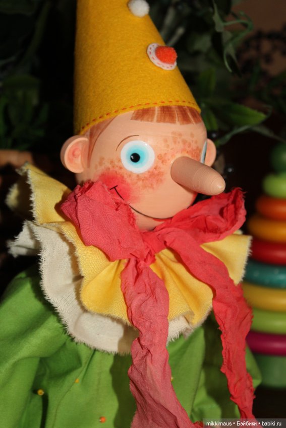 Буратино Весенний — Авторские куклы из дерева (фото 10)
