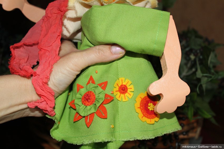 Буратино Весенний — Авторские куклы из дерева (фото 8)