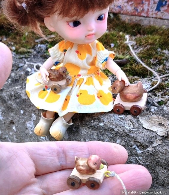 Игрушки на колесиках — Авторские игрушки из дерева: резьба (фото 3)