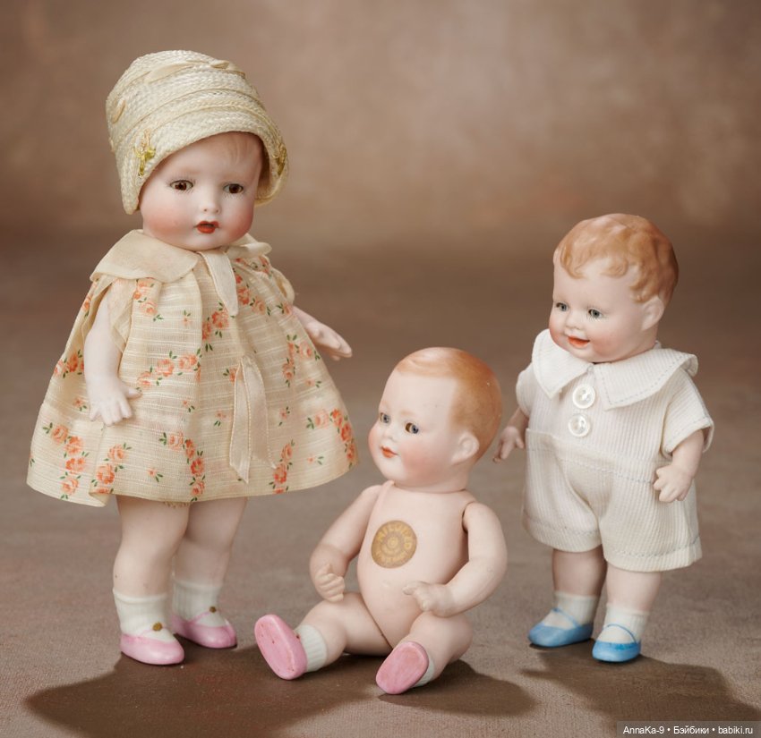 Мальчики mignonette — Антикварные куклы Mignonette (Миньонетта): карманные
