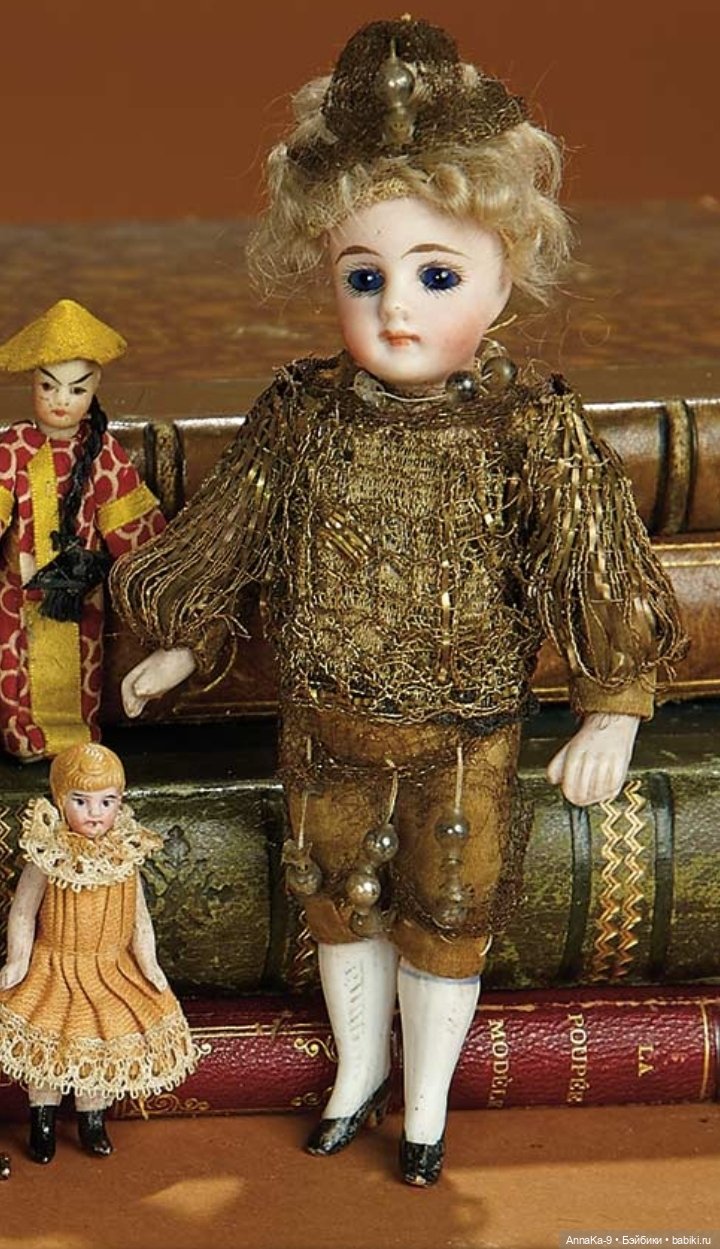 Мальчики mignonette — Антикварные куклы Mignonette (Миньонетта): карманные