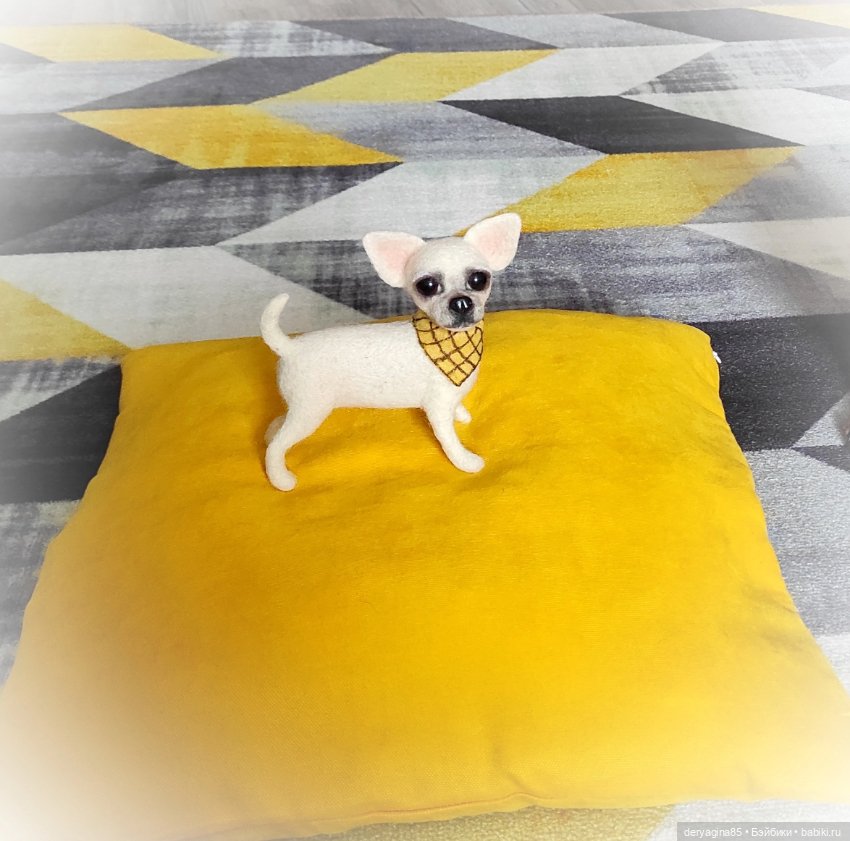 Чихуахуа — Валяные игрушки из шерсти: сухое валяние (фото 6)