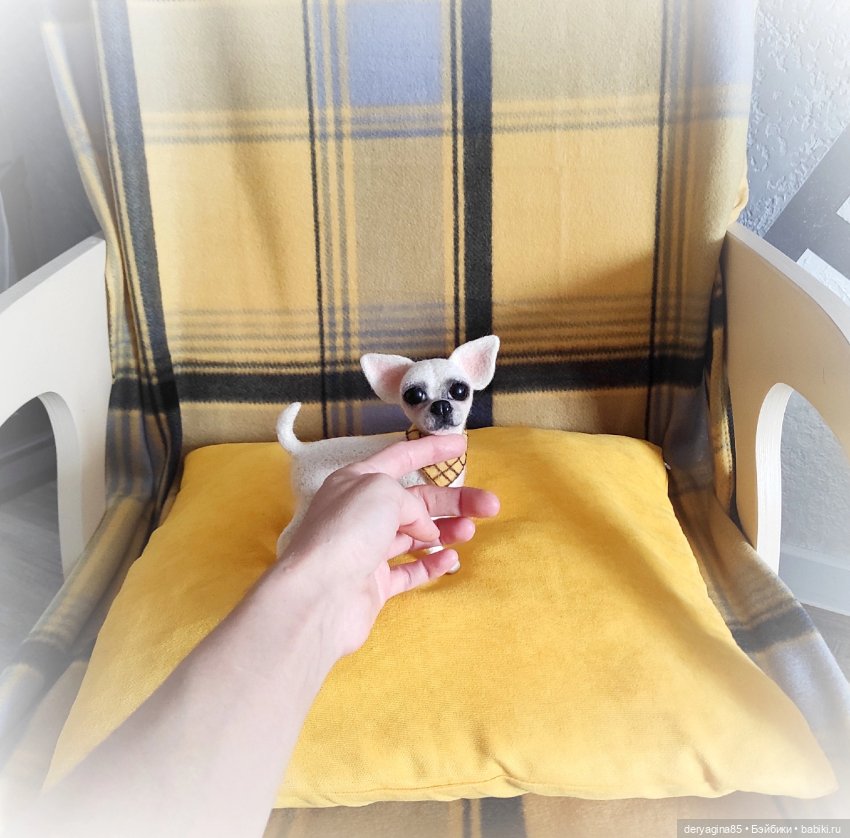 Чихуахуа — Валяные игрушки из шерсти: сухое валяние (фото 3)