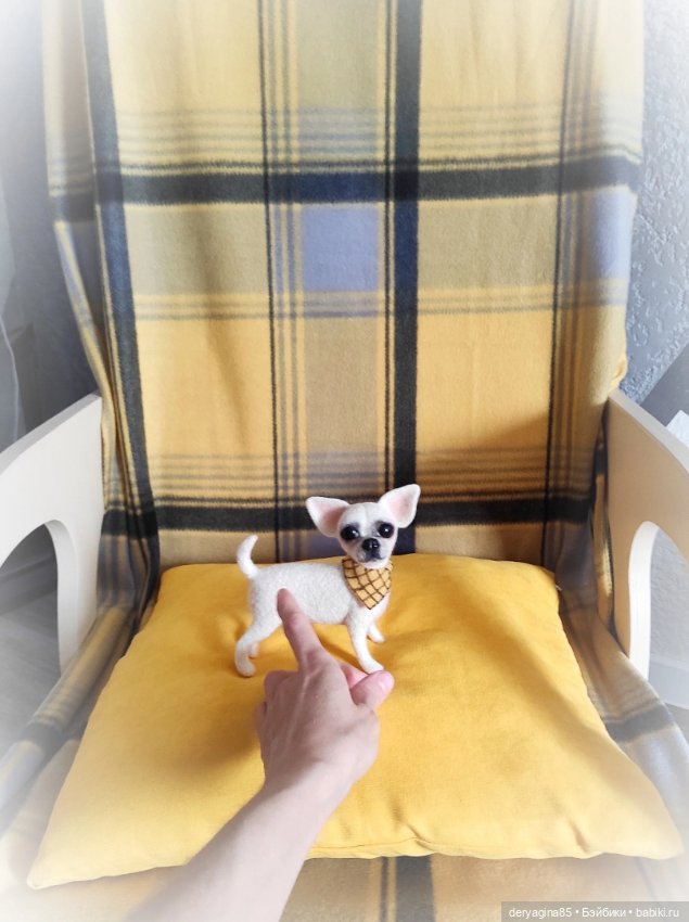 Чихуахуа — Валяные игрушки из шерсти: сухое валяние (фото 2)