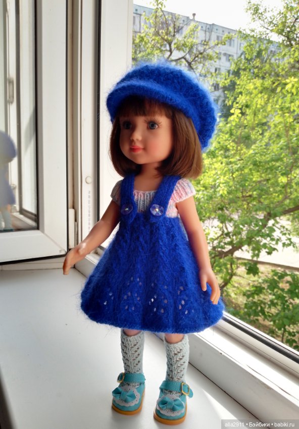 Сарафанчик с кепочкой — Одежда и обувь для кукол своими руками: фото (фото 3)