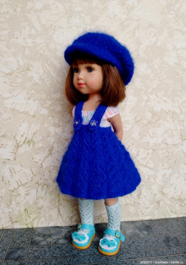 Сарафанчик с кепочкой — Одежда и обувь для кукол своими руками: фото (фото 8)