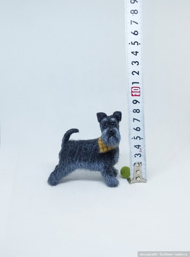 Цвергшнауцер — Валяные игрушки из шерсти: сухое валяние (фото 4)