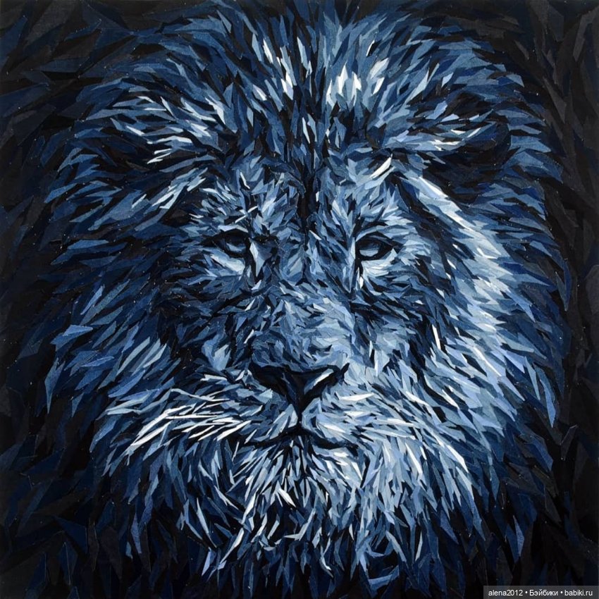 Ян Берри - картины из джинсов (фото 10)