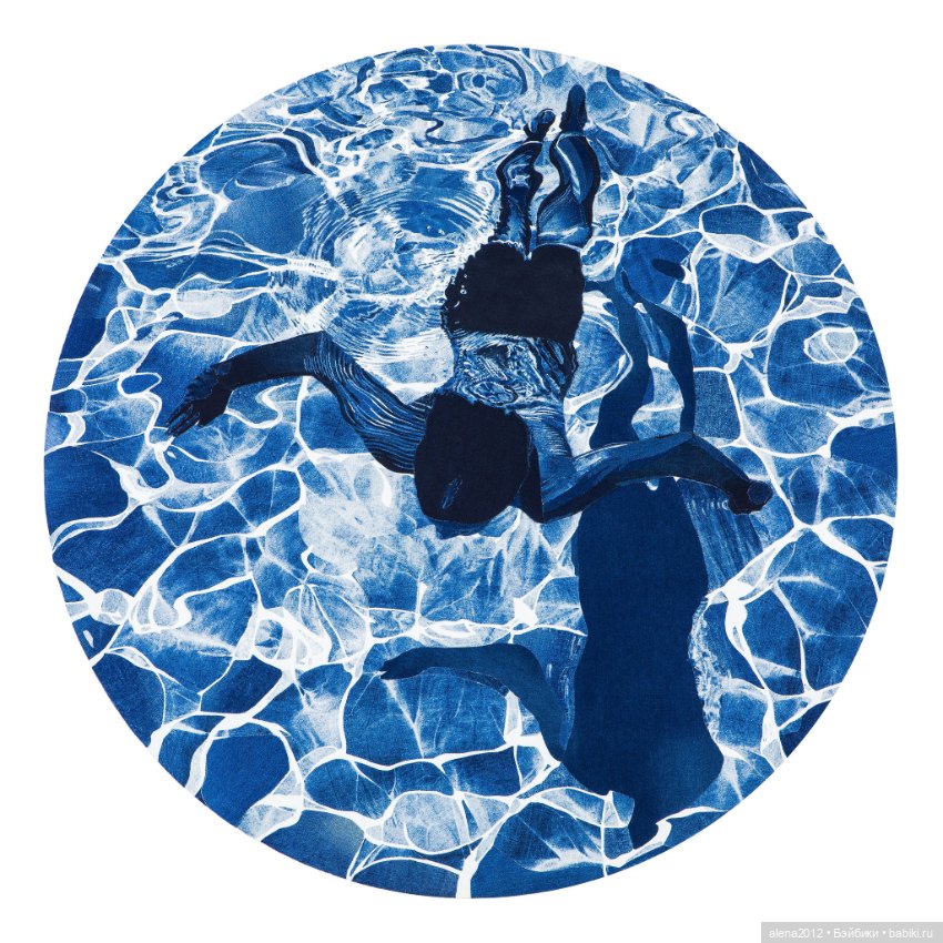 Ян Берри - картины из джинсов