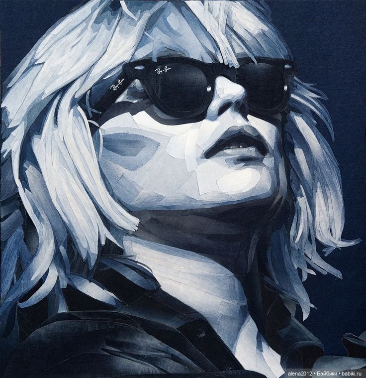 Ян Берри - картины из джинсов