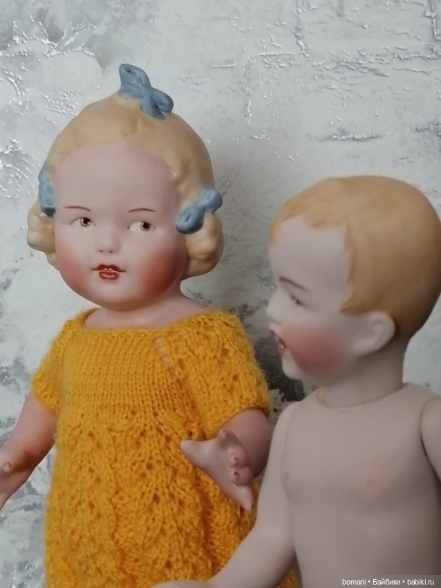 Лизонька и незнакомец — Антикварные куклы Heubach Koppelsdorf (Хойбах): молд 300 (фото 4)