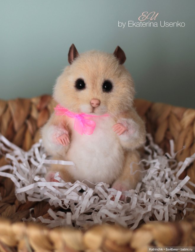 Хомячок Джилл — Авторские мишки Тедди и друзья: фото (фото 2)