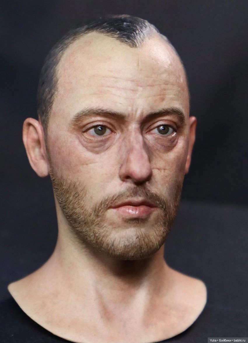 Скульптура головы Jean Reno
