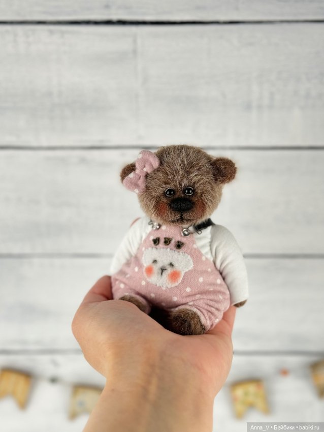 Тедди мишка Мия — Авторские мишки Тедди и друзья: фото (фото 3)