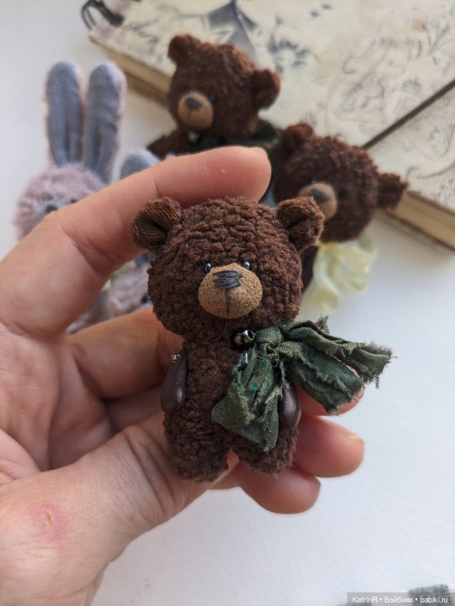 Бурый медведь. Брошь — Авторские мишки Тедди и друзья: фото (фото 3)