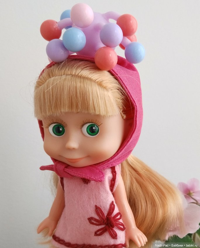 Ручка-шапка✍️🎩 — Куклы Маша и Медведь (Simba): Маша в кармашке (фото 5)