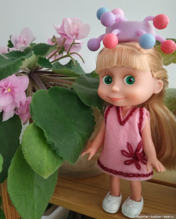 Ручка-шапка✍️🎩 — Куклы Маша и Медведь (Simba): Маша в кармашке (фото 6)