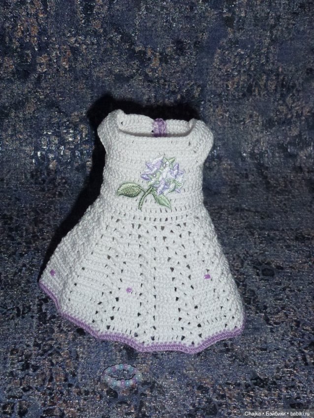 Вязаное платье на кукол Хейди Плюсчок 26 см - Heidi Plusczok 26 см