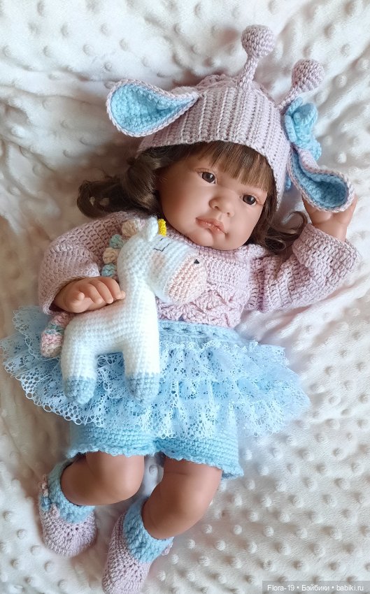 Нежный комплект Жирафик — Одежда и обувь для кукол своими руками: фото (фото 7)