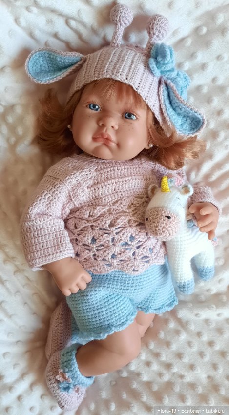 Нежный комплект Жирафик — Одежда и обувь для кукол своими руками: фото (фото 6)
