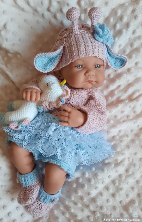 Нежный комплект Жирафик — Одежда и обувь для кукол своими руками: фото (фото 3)