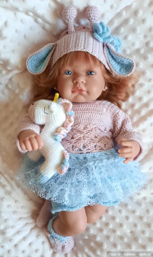 Нежный комплект Жирафик — Одежда и обувь для кукол своими руками: фото (фото 5)